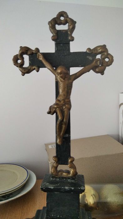 Bardzo stary krucyfiks 49cm