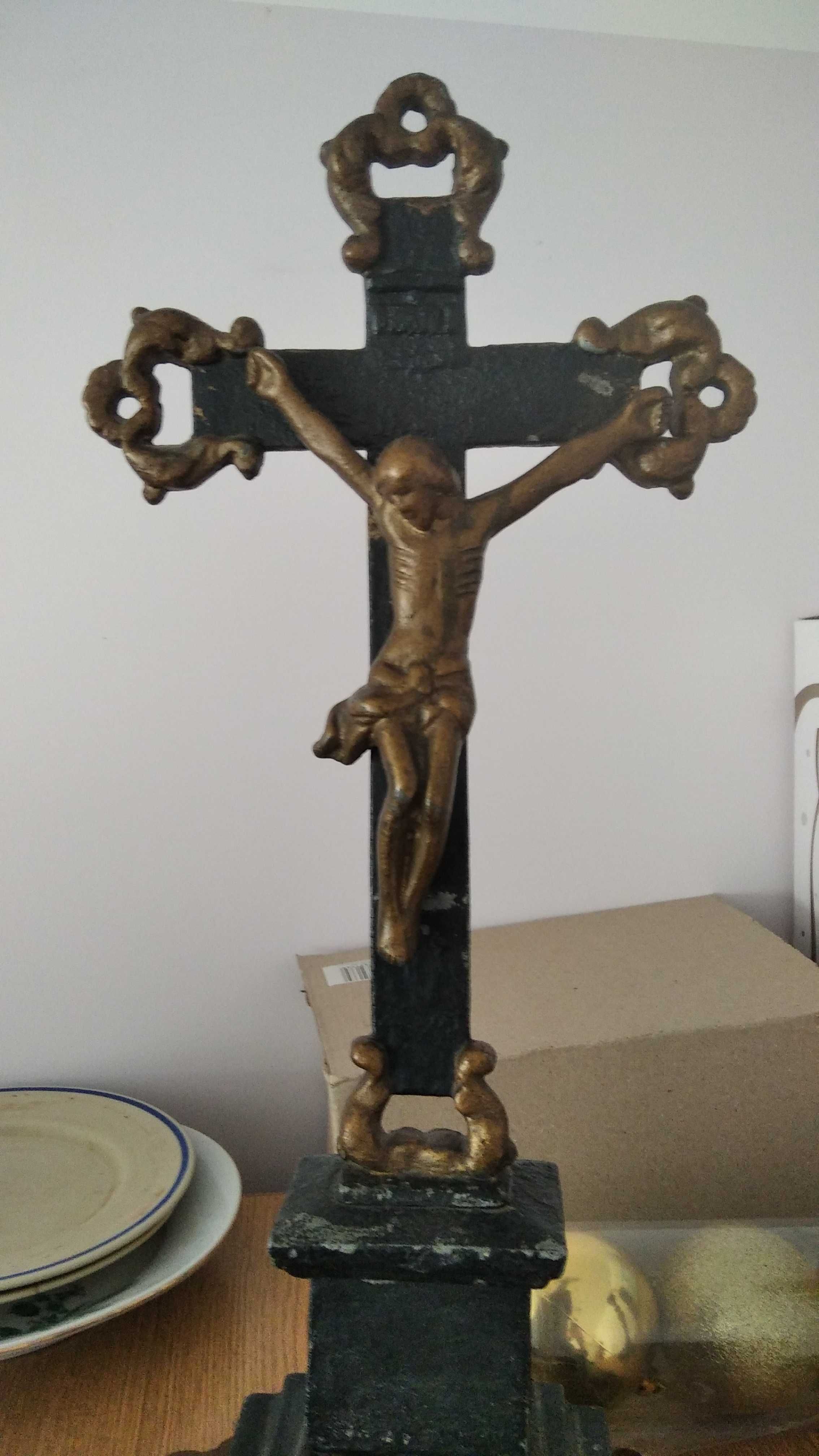Bardzo stary krucyfiks 49cm