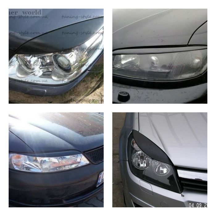 Реснички на фары Opel vektra astra omega- Опель вектра астра омега