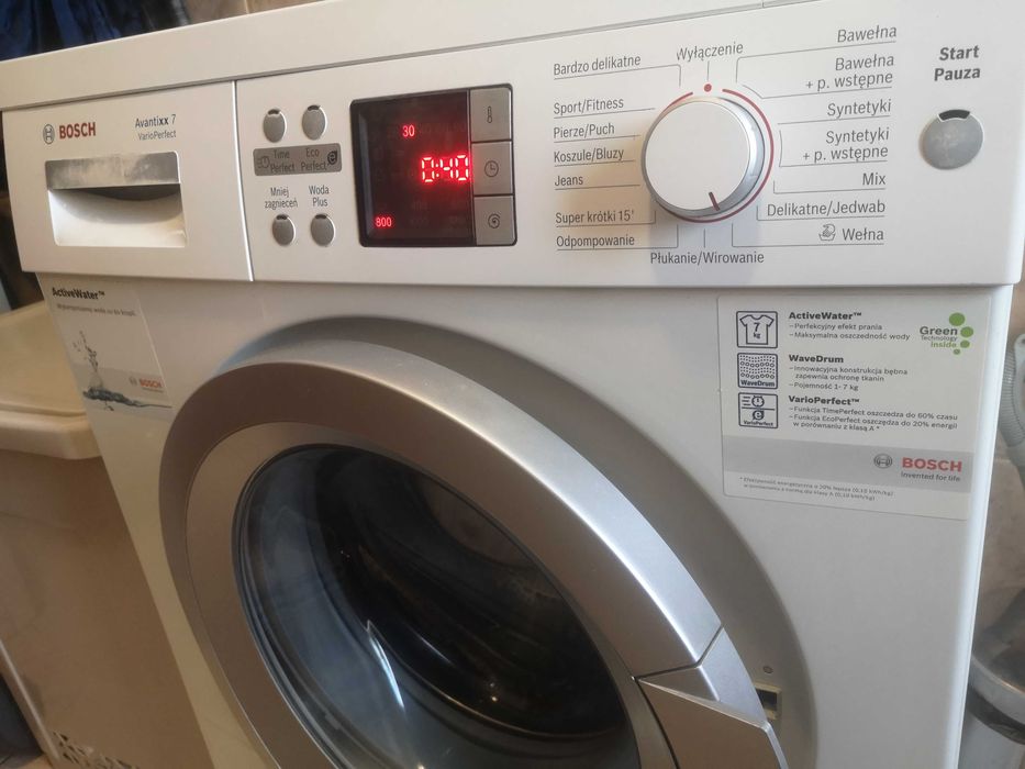 Pralka BOSCH AVANTIXX 7 VARIO -1200obr,nowe łożyska,program 15min.