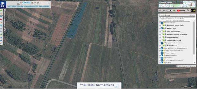 Działka rolna w miejscowości Grochowe 43 ary