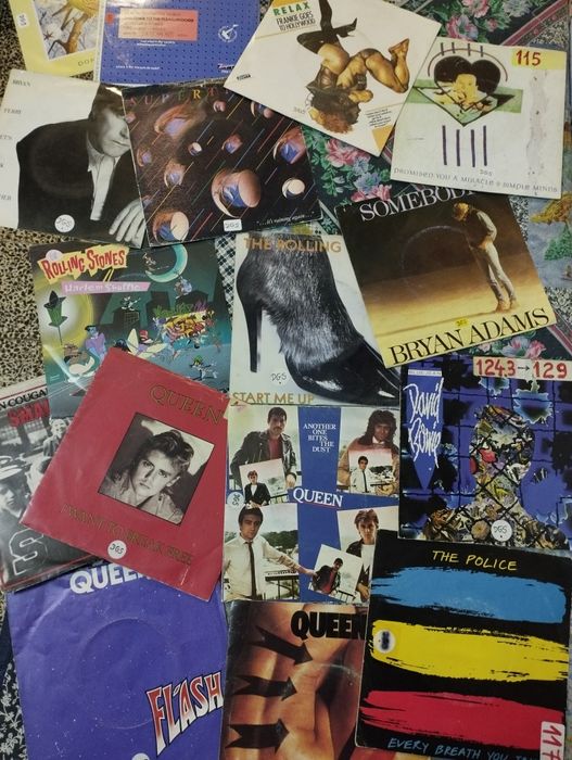 Lote de Singles em vinil dos anos 80