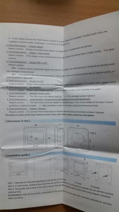 Termostato controlador de temperatura de parede