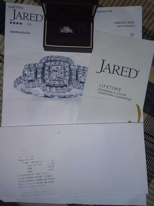 PIERŚCIONEK ZARĘCZYNOWY brylanty 7/8 karata 14K białe złoto