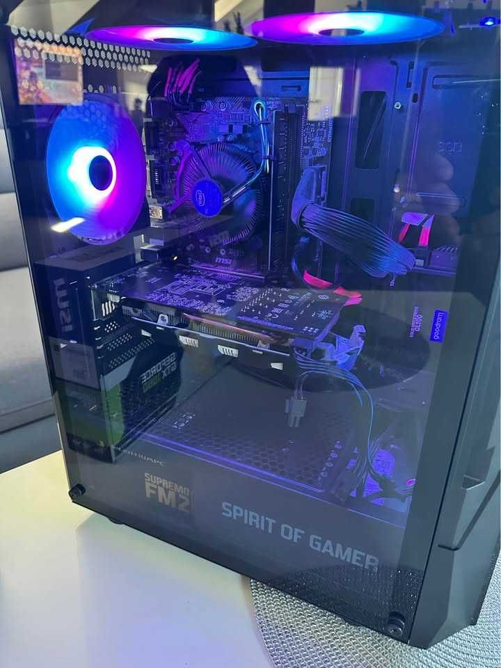 Komputer Gamingowy RGB i5-8400, gtx 1060 6GB, 16gb ram ddr4 ssd +hdd