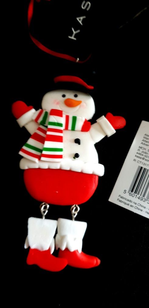 Conjunto de decorações de natal para pendurar na árvore