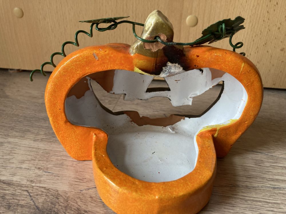Świecznik dynia halloween