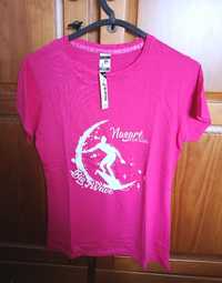 T-shirt rosa Nazaré Na Design 100% algodão, tam S - nova com etiqueta