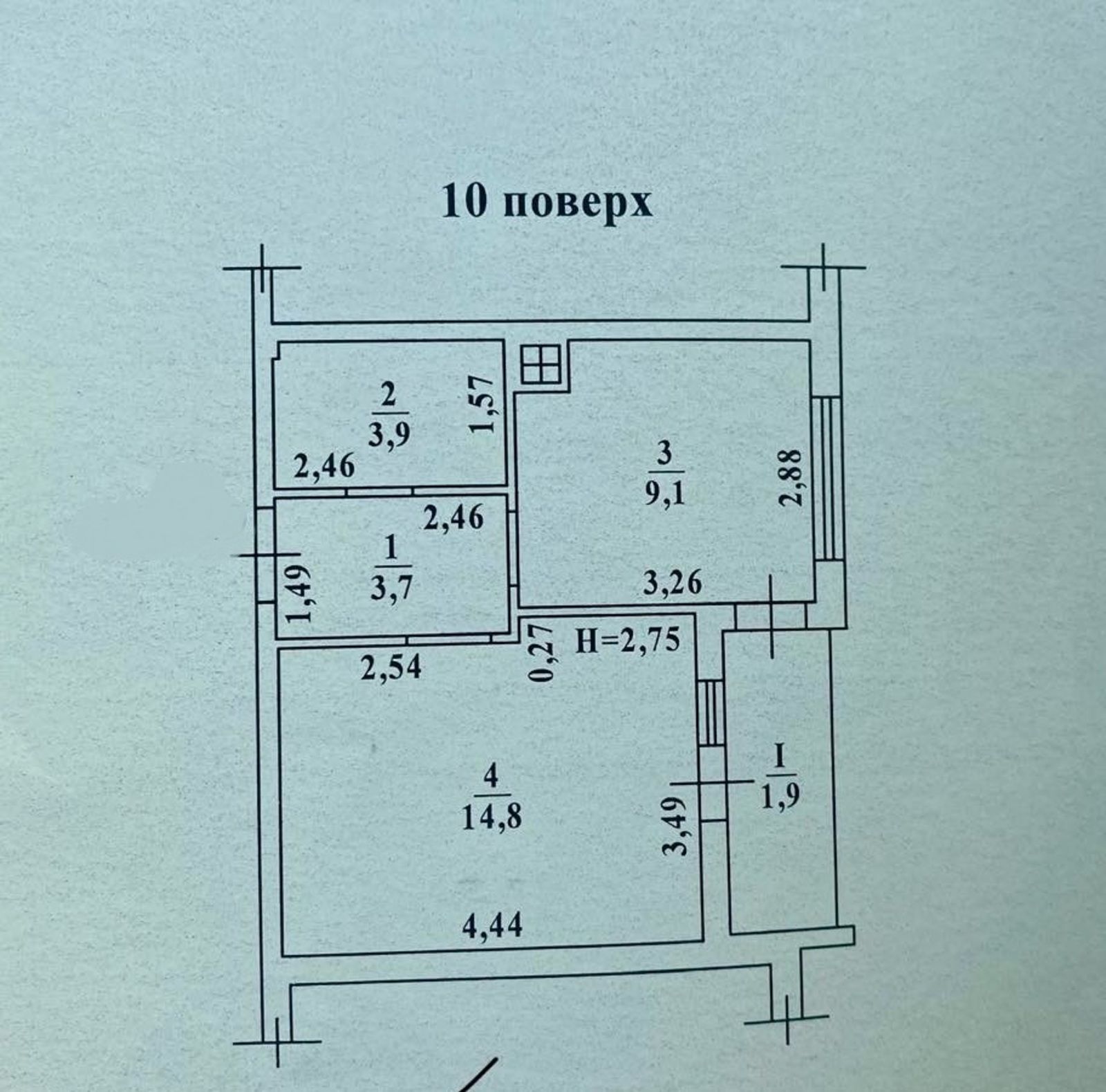 Однокомнатная квартира в ЖК Радужный