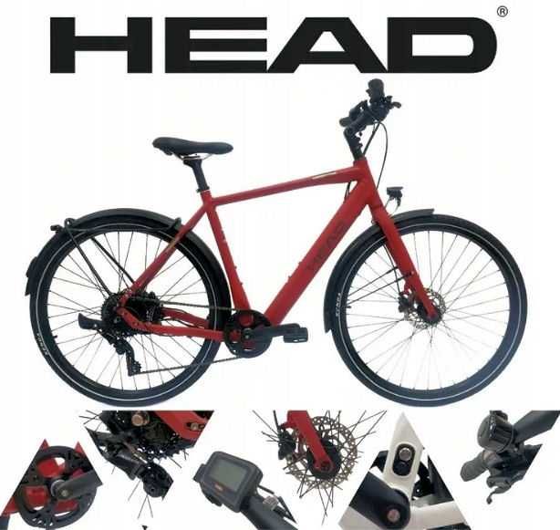 Aluminiowy rower elektryczny e-bike Head eUrban  28" bafang hydraulika