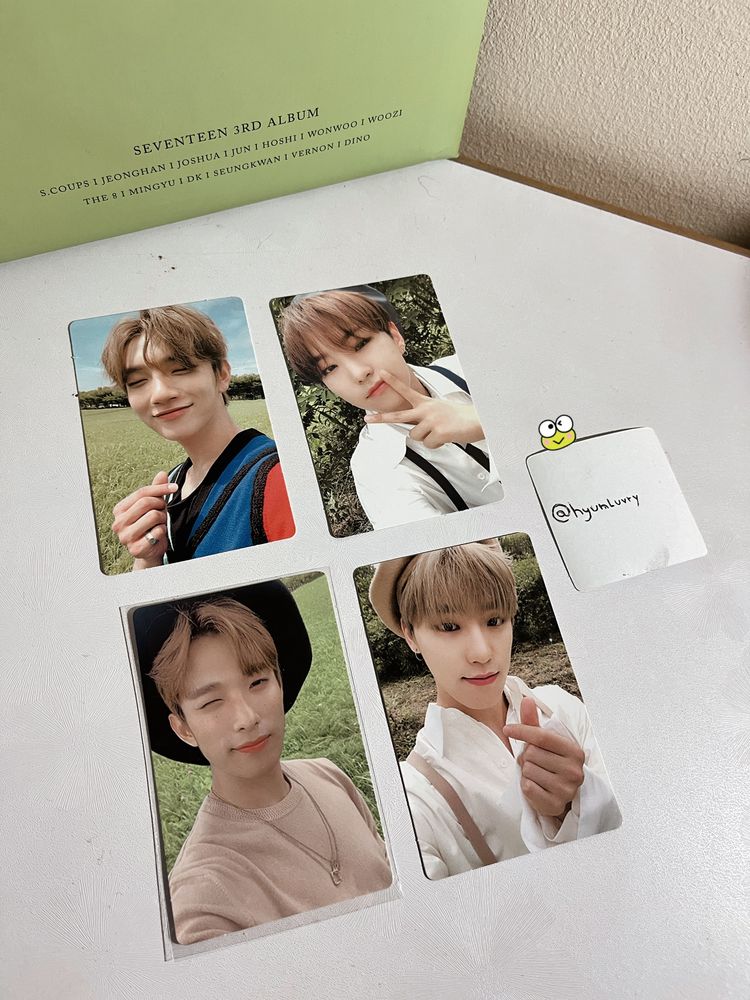 An Ode Dino, Hoshi, DK, Joshua Seventeen Photocards