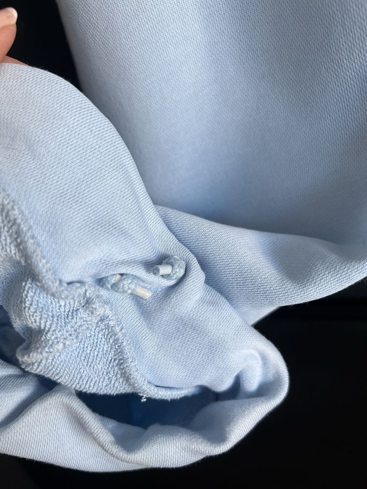 adidas M spodnie dresowe szerokie niebieskie bawełna