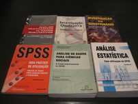 Livros de estatística e metodologias de investigação