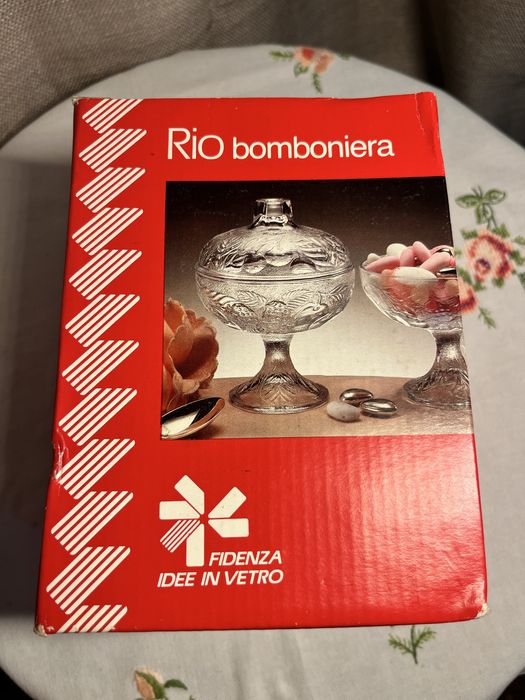 Elegancka Szklana Bomboniera Rio Fidenza (Nowa) #12