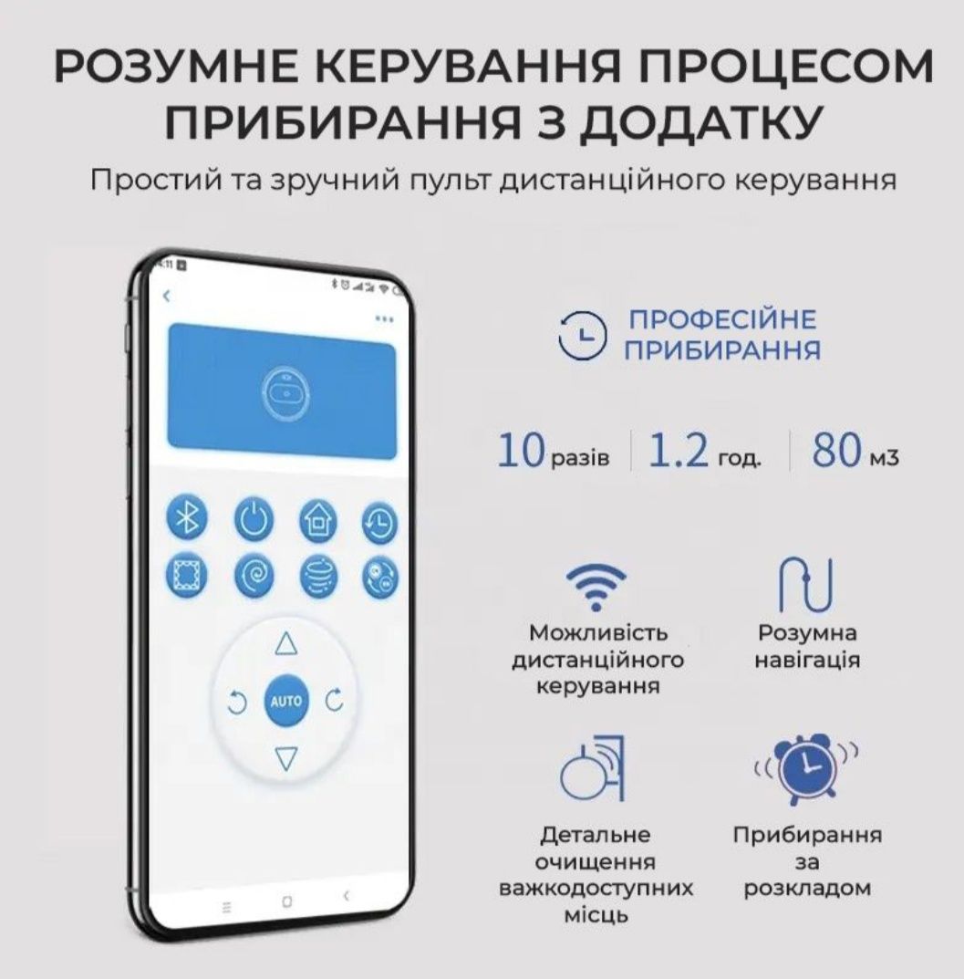 Робот пилосос з функцією волого прибирання