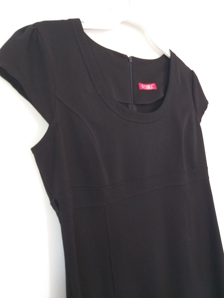 Czarna sukienka r.XL z wiskozą