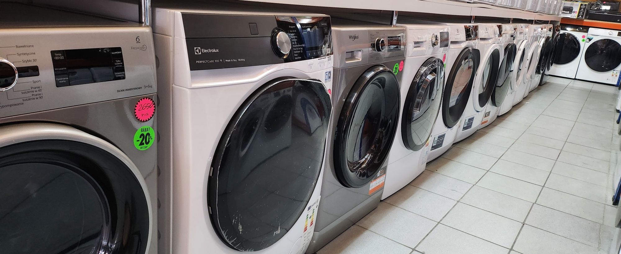 JANKI, ul. WSPÓLNA 6 Pralko-suszarka Electrolux z pompą ciepła 10/6kg