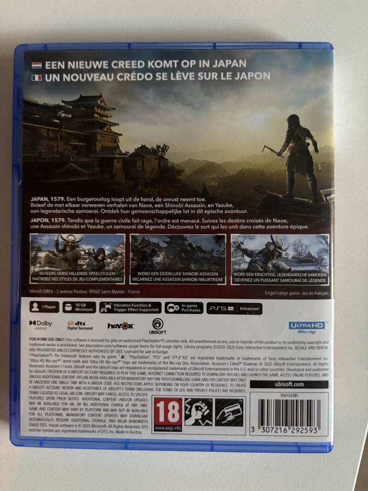 assassins creed shadows PS5 polska wersja