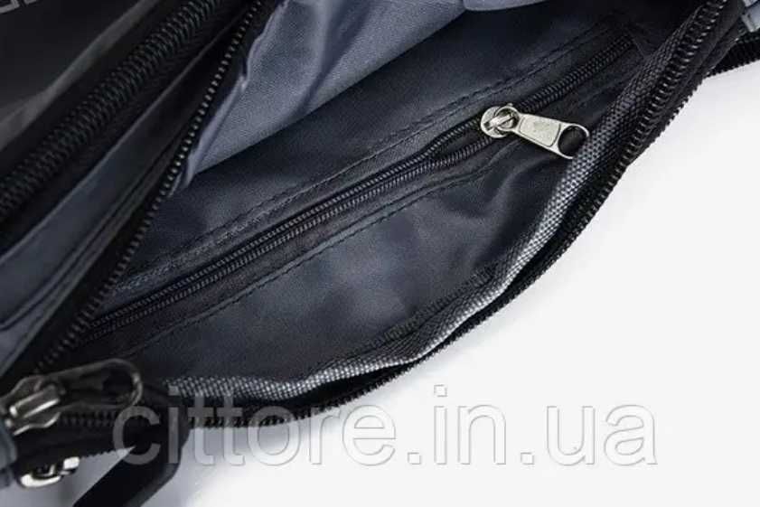 Спортивная поясная сумка на одно плечо 4 цвета черный синий серый