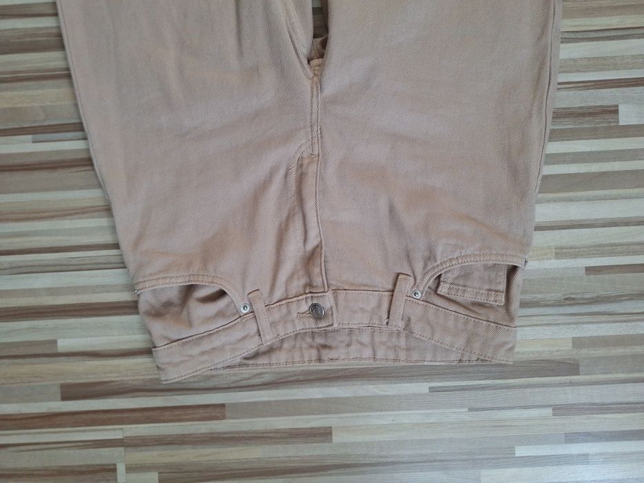 Spodnie szeroka nogawka wysoki stan/na wysoką osobę