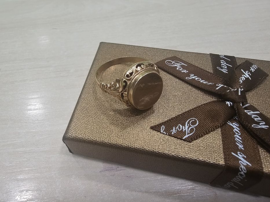 Złoty sygnet męski BEZ OCZEK ROZMIAR 25 PR 585