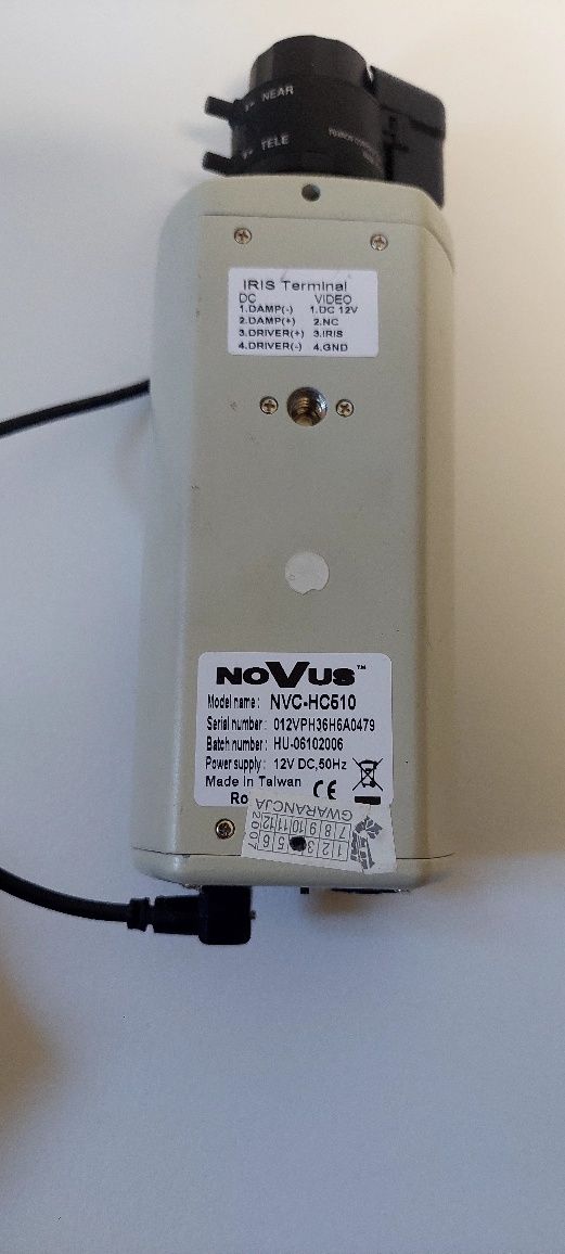 kamera Novus NVC- HC510

NOVUS NVC-HC510 z obiektywem 3,5-8mm f1,4 o