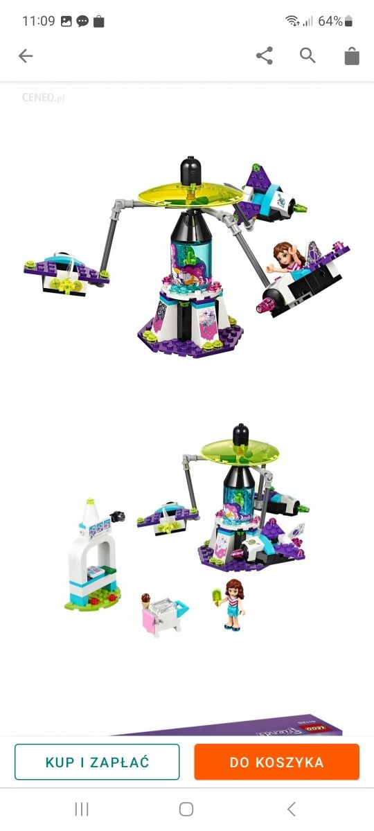 Nowe Lego Friends 41128 kosmiczna karuzela