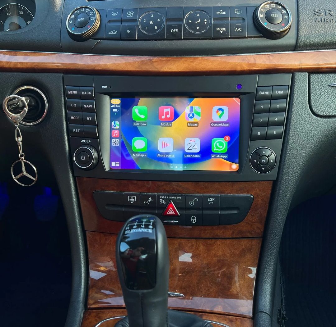 Rádio Android 12 com o Mercedes W211/CLS (Novo)