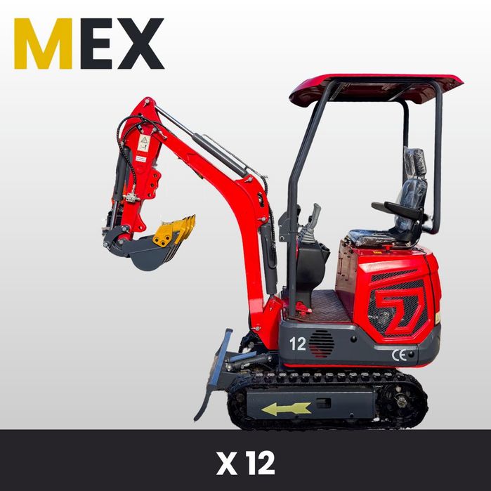 Minikoparka gasiennicowa MEX X 12   B&S. NOWA |  DOSTEPNA OD REK !