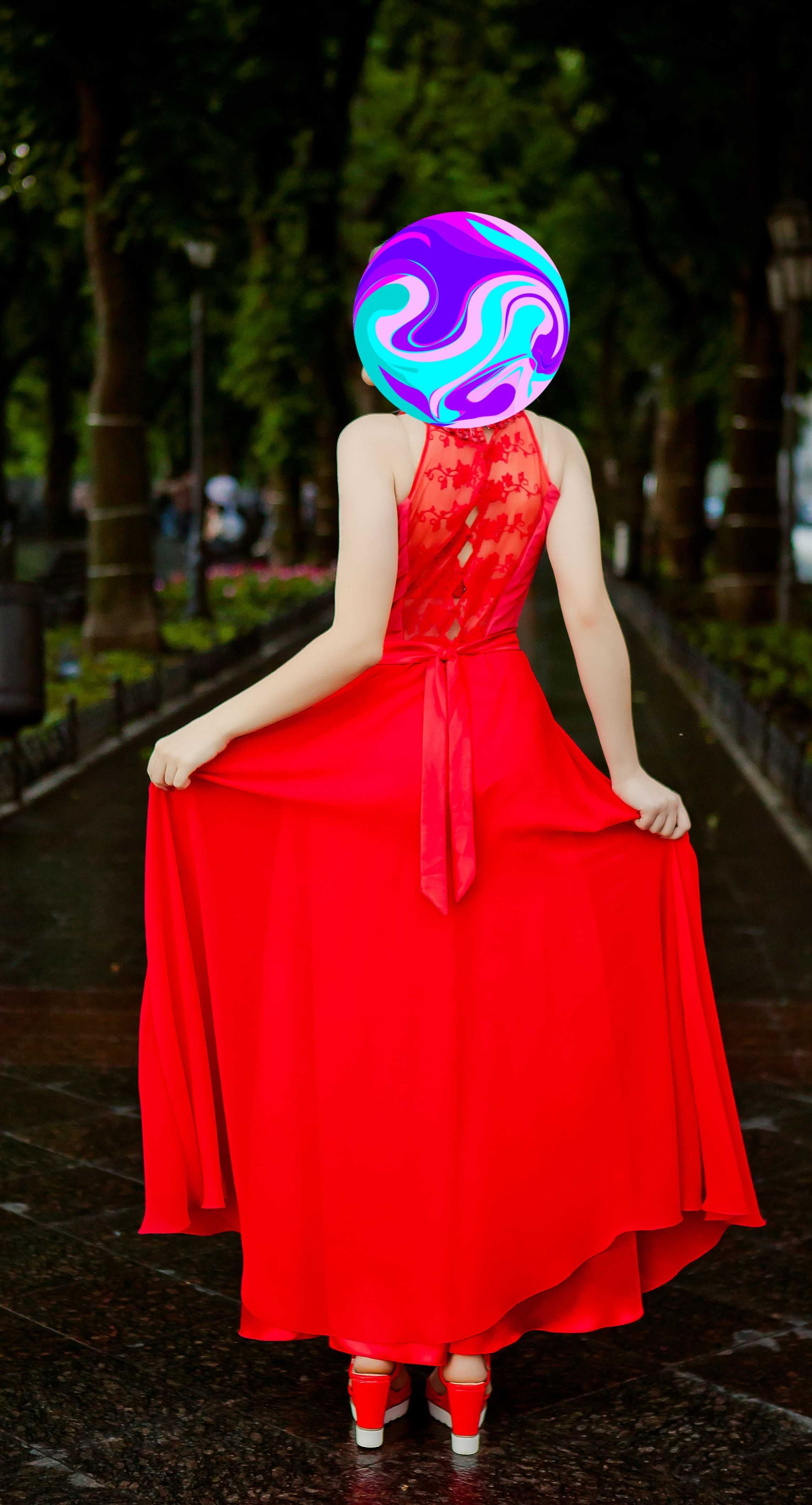 платье вечернее женское красное