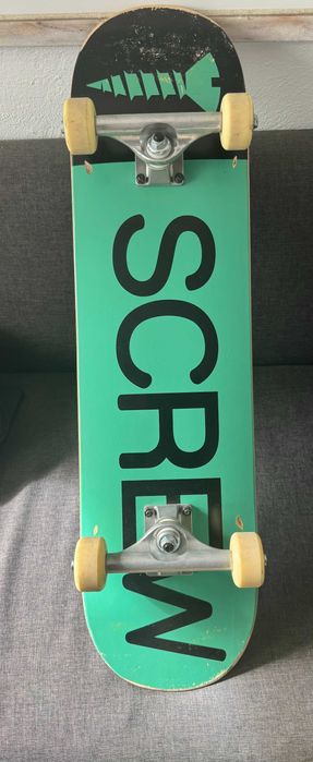 Skateboard, shoes, other stuff