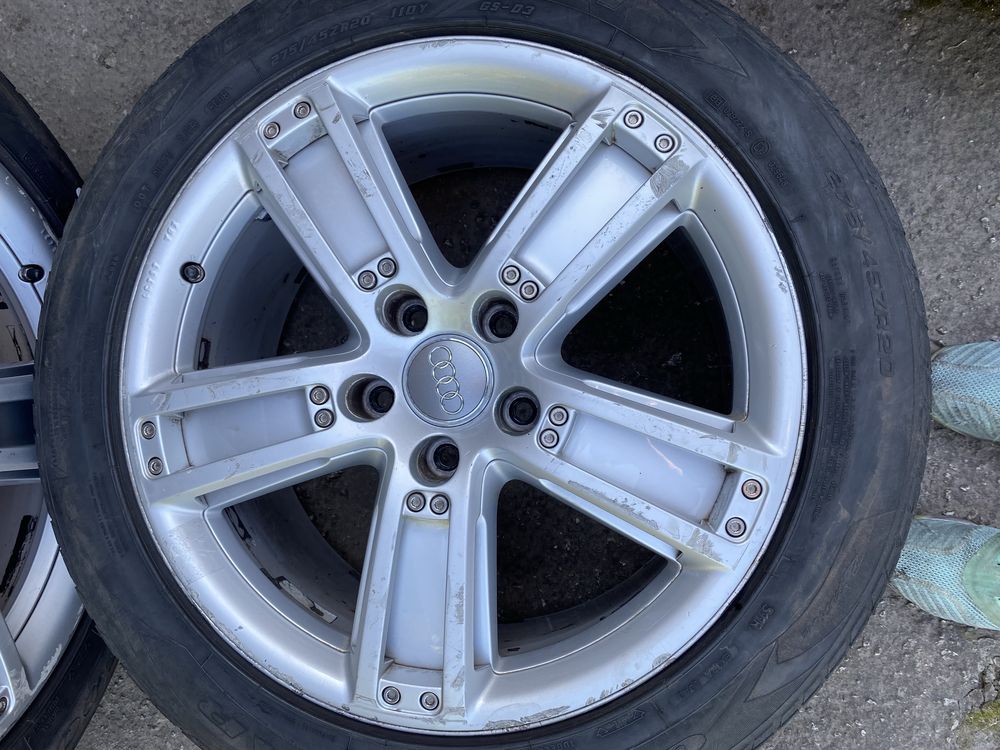 Диски audi r20 5 120 с резиной  оригинал audi volkswagen vag