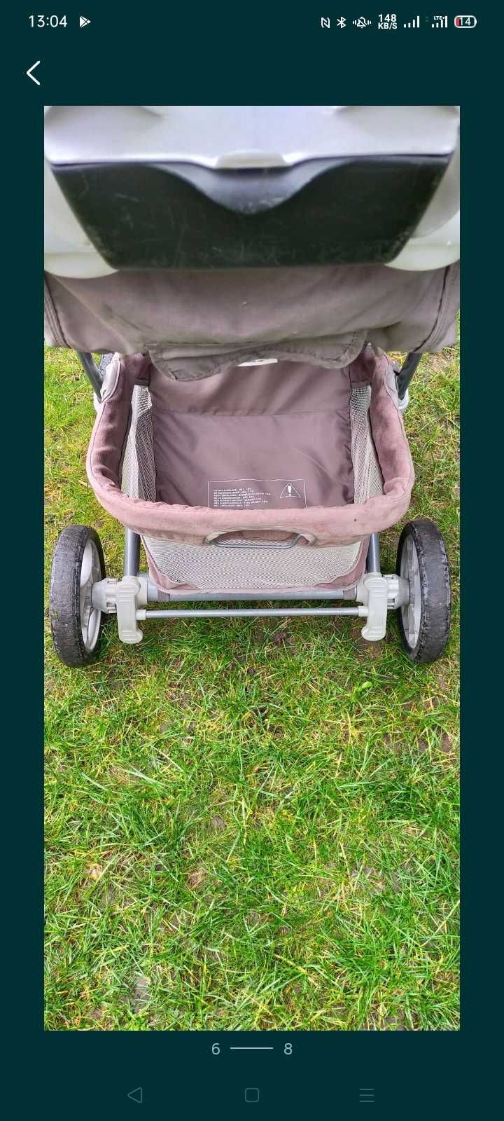 Wózek spacerowy  Mothercare  z fotelikiem samochodowym jak Graco
