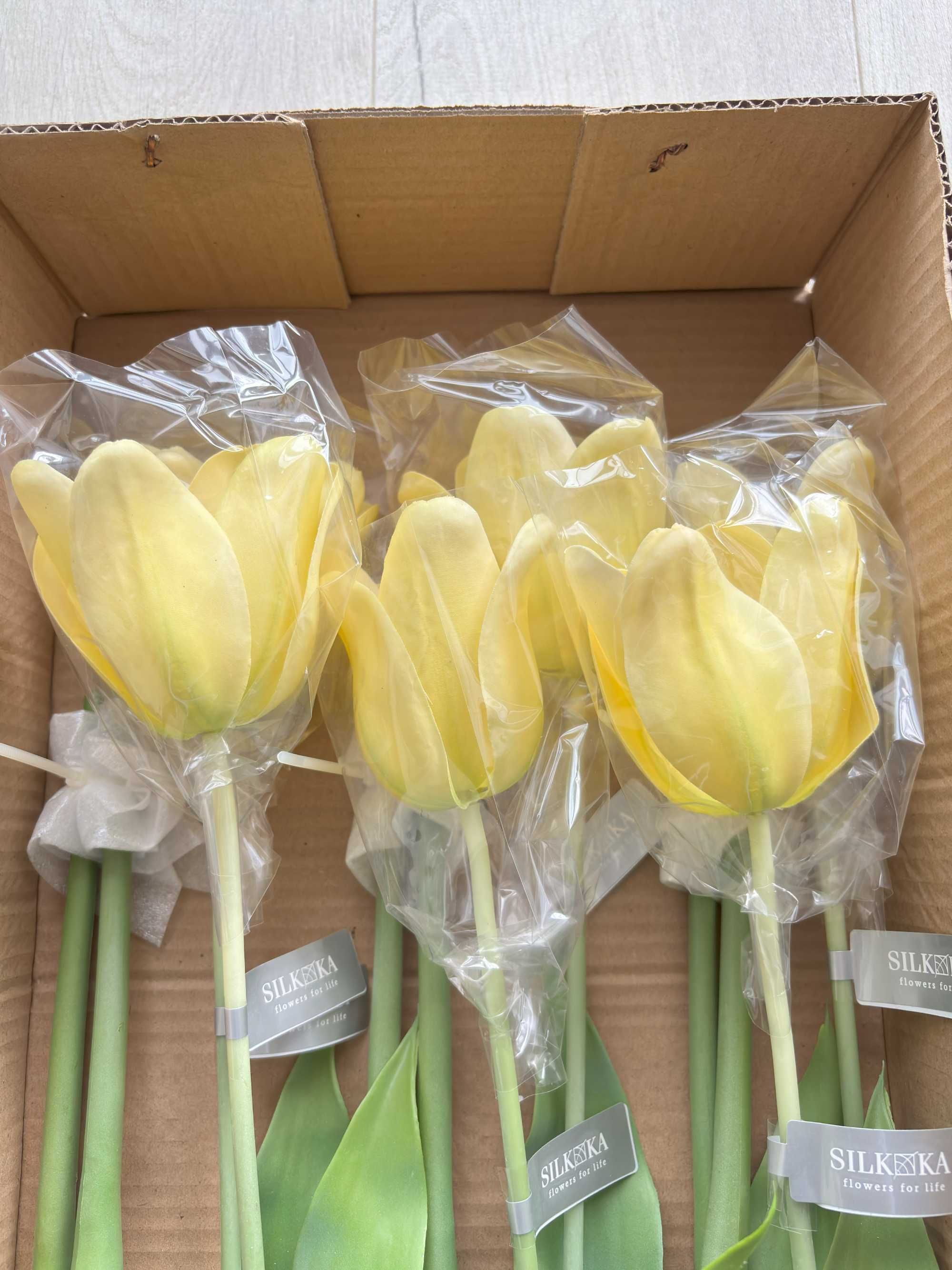 Flores Artificiais Premium Real Touch - Túlipas