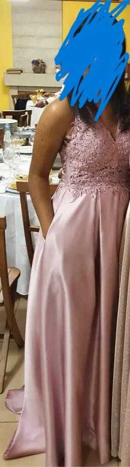 Vestido de Gala rosa velho da IMAGEM