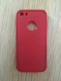 Iphone 5/5SE etui plecki silikonowe czerwone