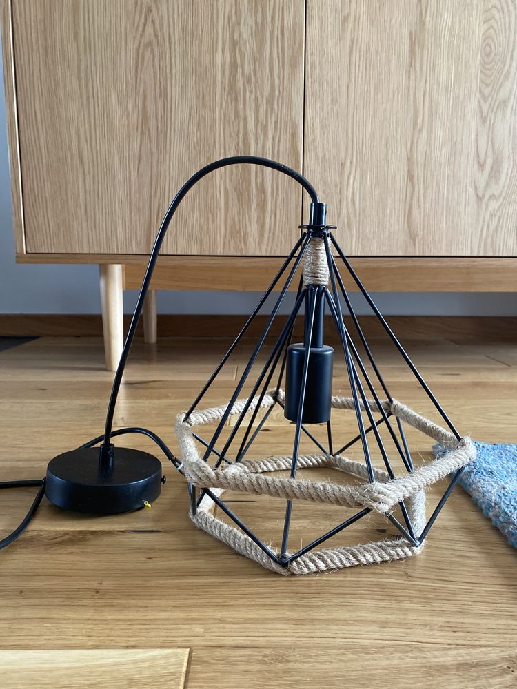 Lampa wisząca pojedyncza boho wiązana