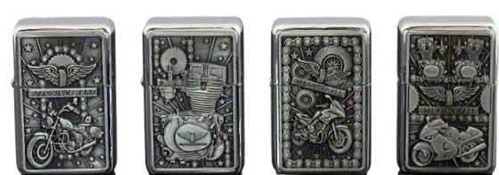 Elegancka Zapalniczka Benzynowa Gentelo dla Pasjonatów Motoryzacji