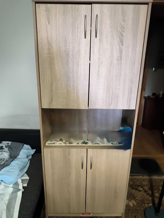 Regał biurowy szafa szafka na książki R7 SONOMA ROB 74cmx35cmx180cm