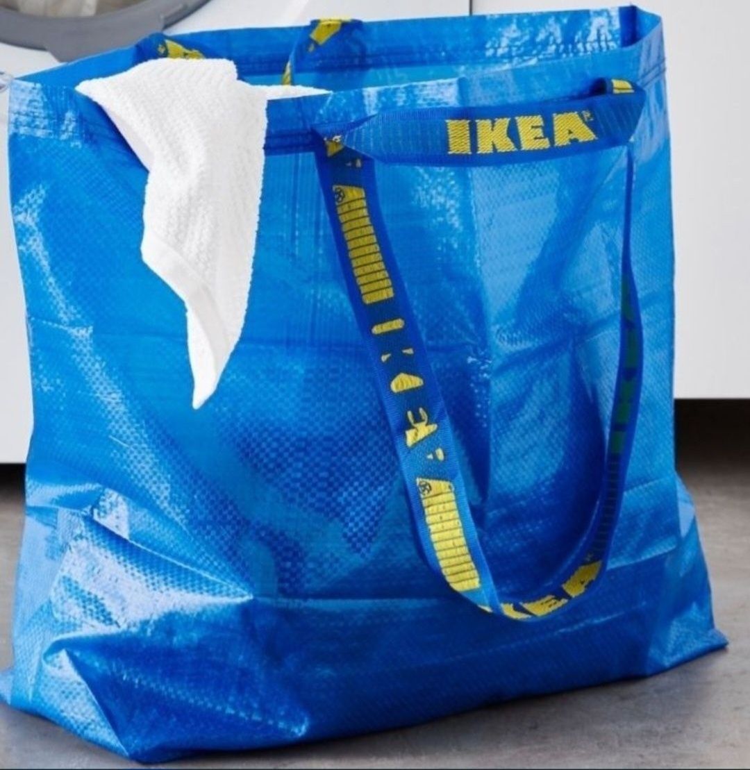 1zł Wysyłka Zestaw 2 Dużych Toreb 36L IKEA Mocne I wytrzymałe NOWE