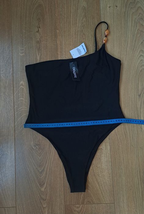 Черный женский сдельный совместный слитный купальник