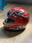 Kask motocyklowy yohe, czerwony, mało używany