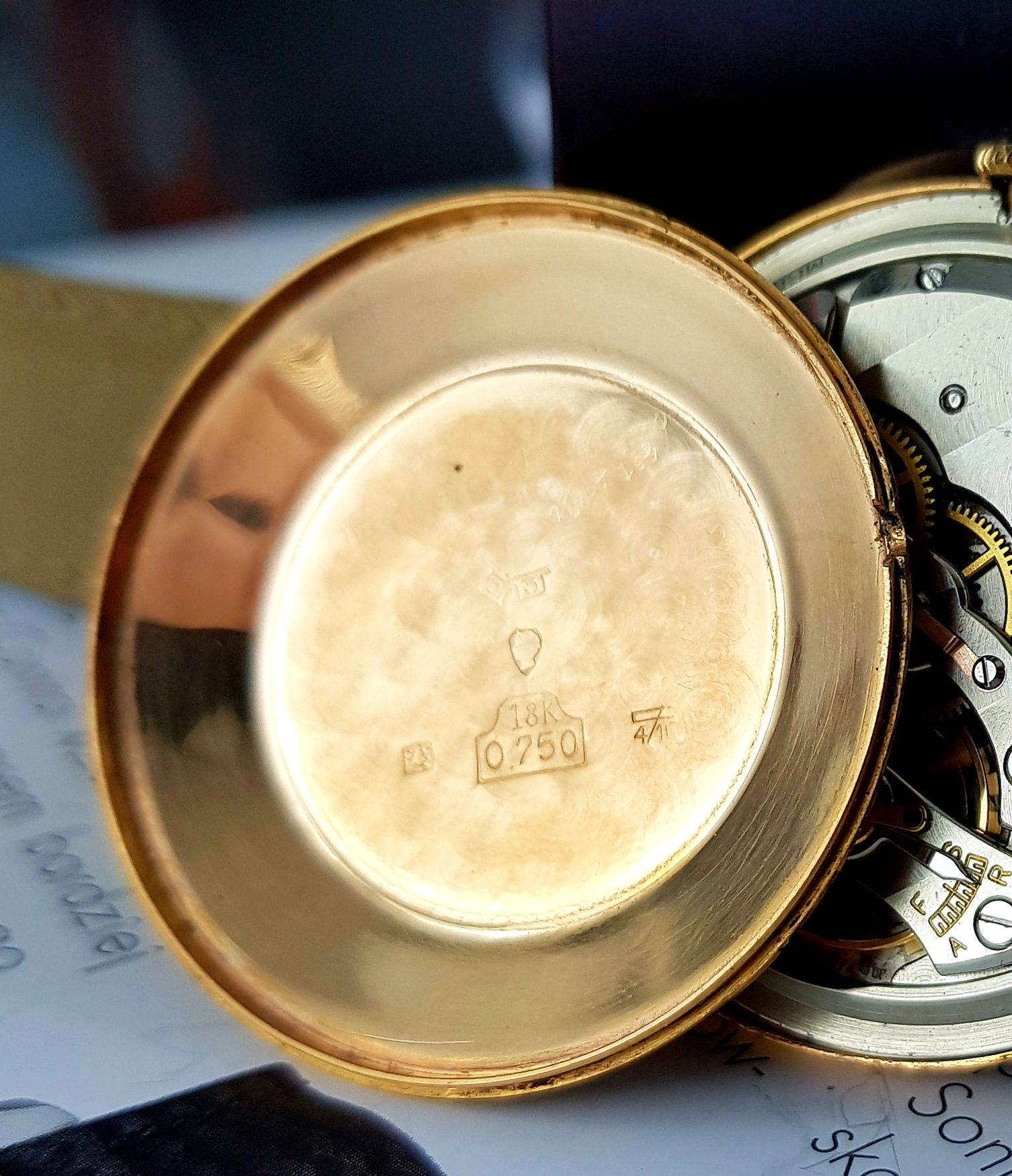 Złoty zegarek Jaeger-LeCoultre lata 60te zloto 18k Vintage Vacheron