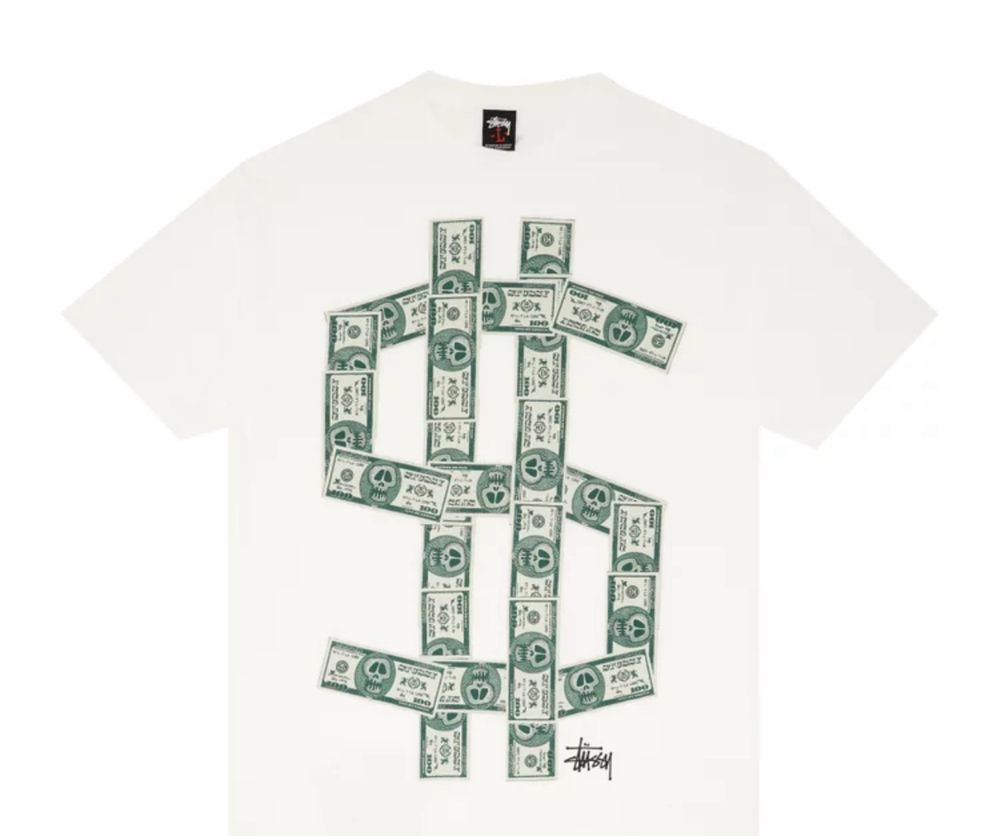 T-shirts stussy gear money tee White