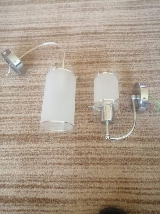 Zestaw trzech lamp plus kinkiet