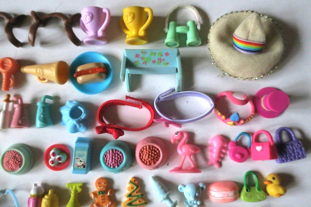 Akcesoria dla Littlest Pet Shop LPS ubranie spódniczka bluzka jedzenie