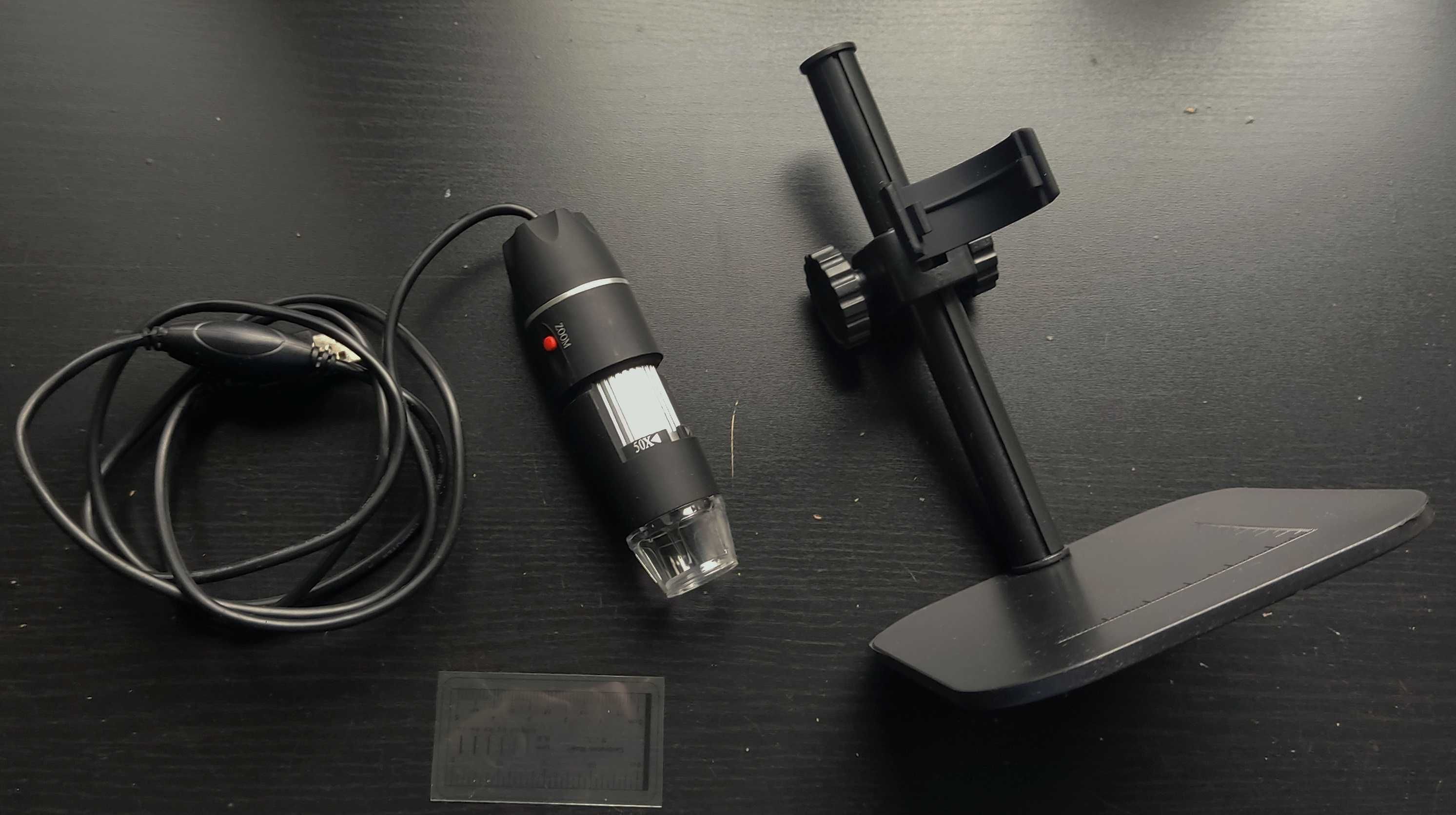 Mikroskop cyfrowy USB do lutowania  [ statyw z regulowana wysokością ]