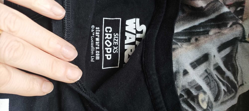 Star wars z Cropp koszulka czarna xs