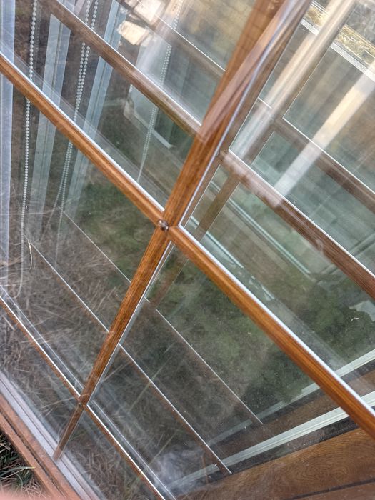 3x okno balkonowe plastikowe 86x209 zloty dab biale z roleta wewnetrzn