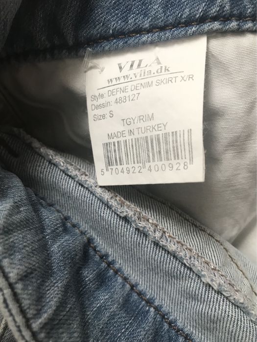 Spódnica jensowa damska rozm. S/36.  VILA